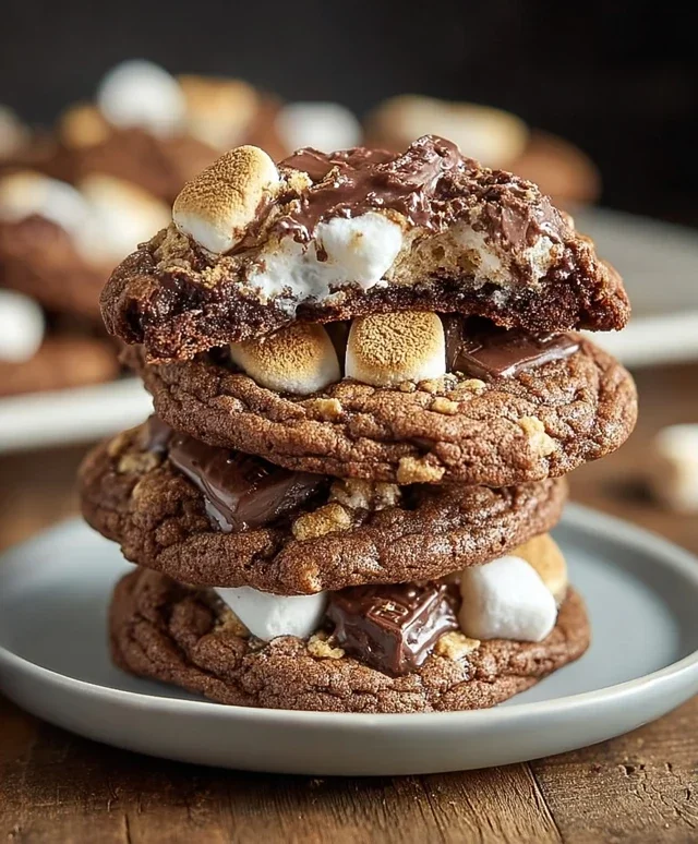 Hershey's Chocolate S'mores Cookies