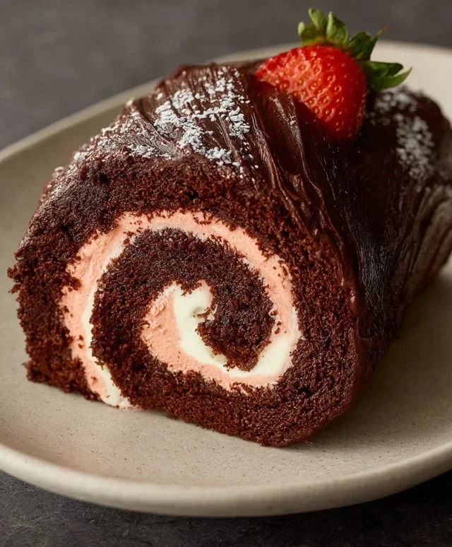 Easy Chocolate Swiss Roll