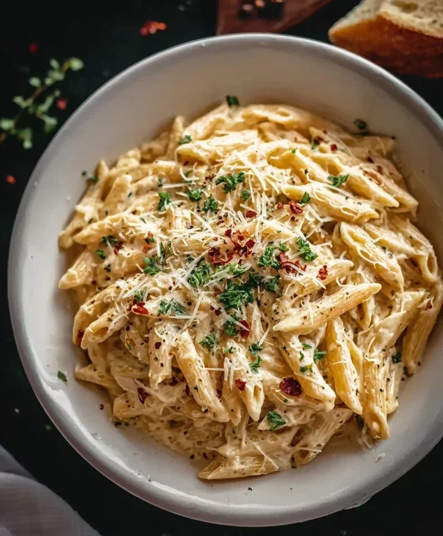 One Pot Creamy Garlic Pasta (Just 20 Minutes!)