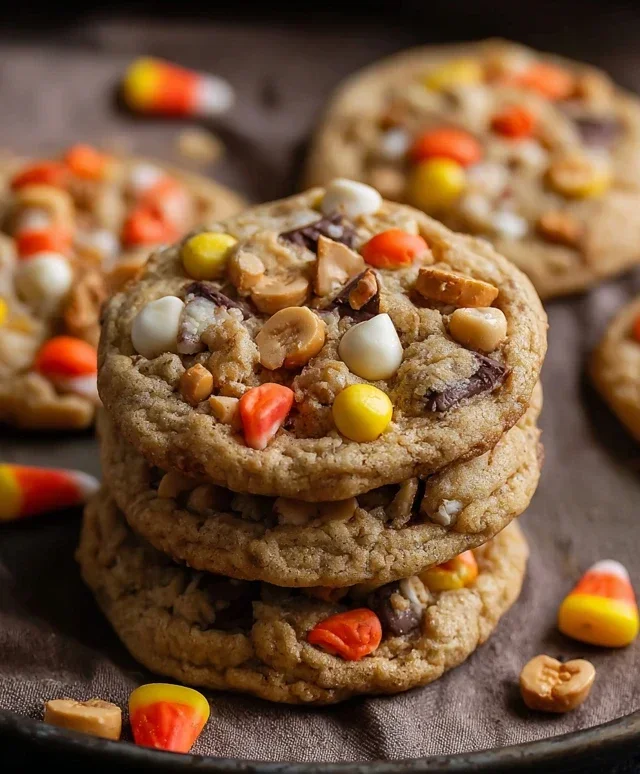 Candy Corn Trail Mix Cookies