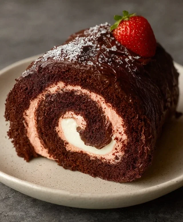 Easy Chocolate Swiss Roll
