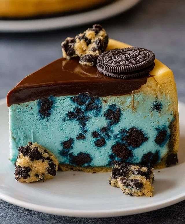 Cookie Monster Cheesecake
