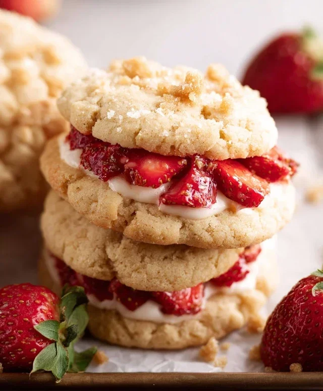 Strawberry Shortcake Cookies
