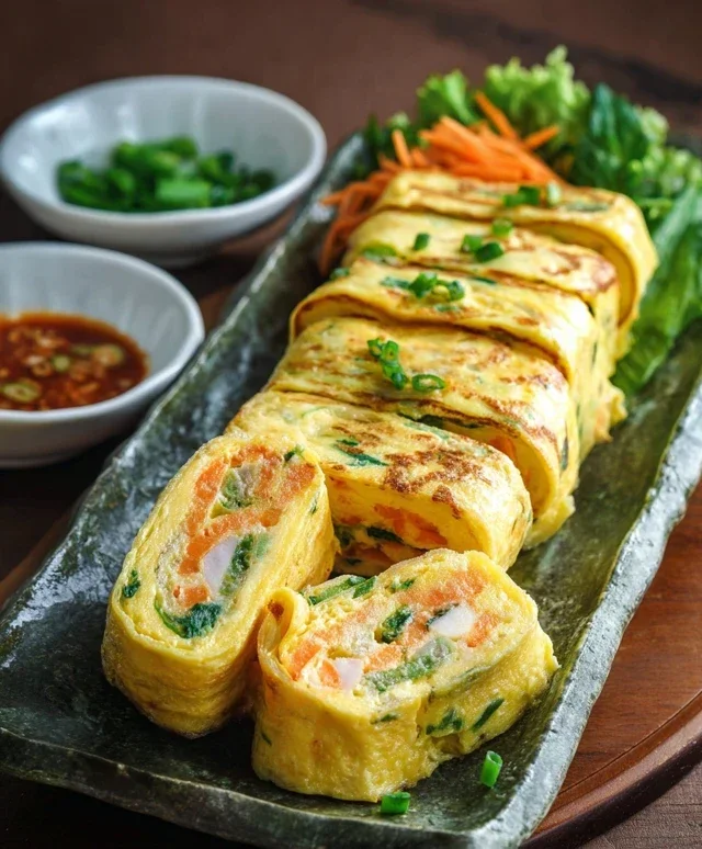 Gyeran Mari (Korean Rolled Omelette)
