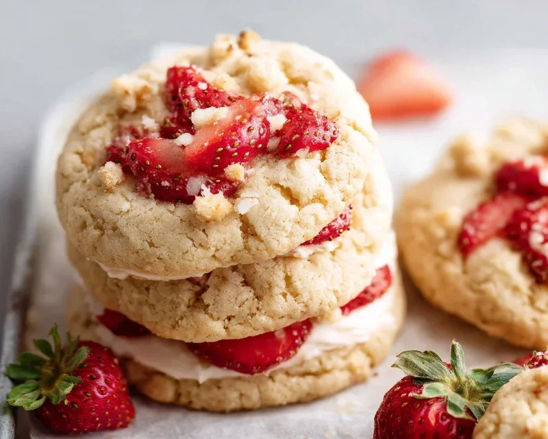 Strawberry Shortcake Cookies
