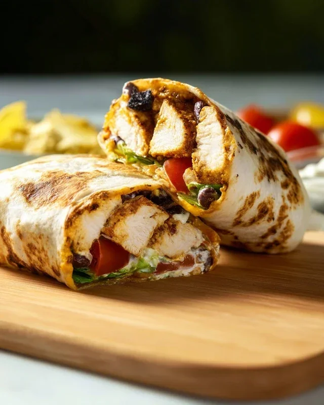 Chipotle Ranch Grilled Chicken Burrito