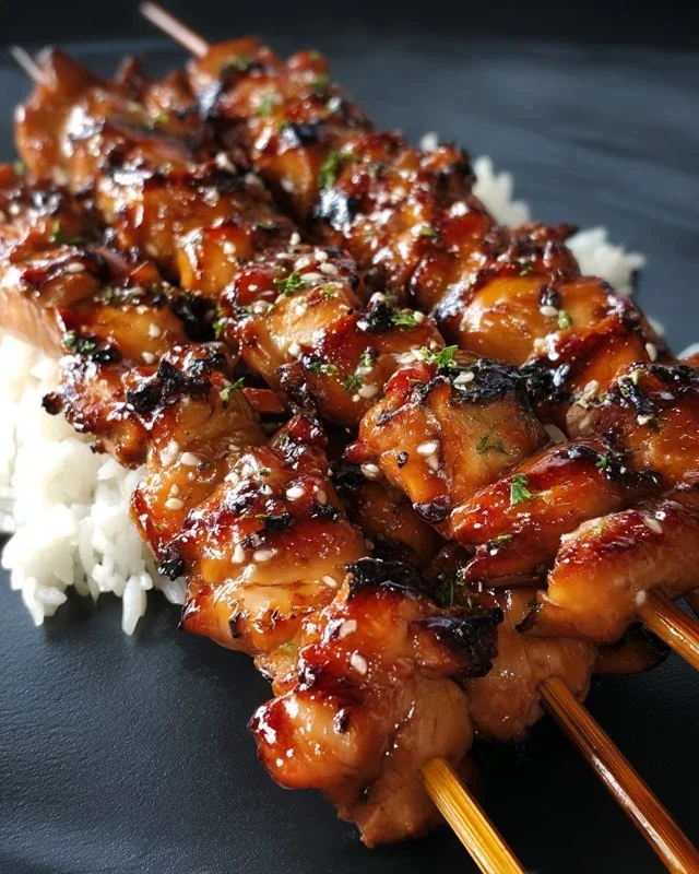 Teriyaki Chicken Skewers