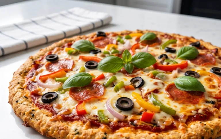 Chicken Crust Pizza (Low Carb + High Protein