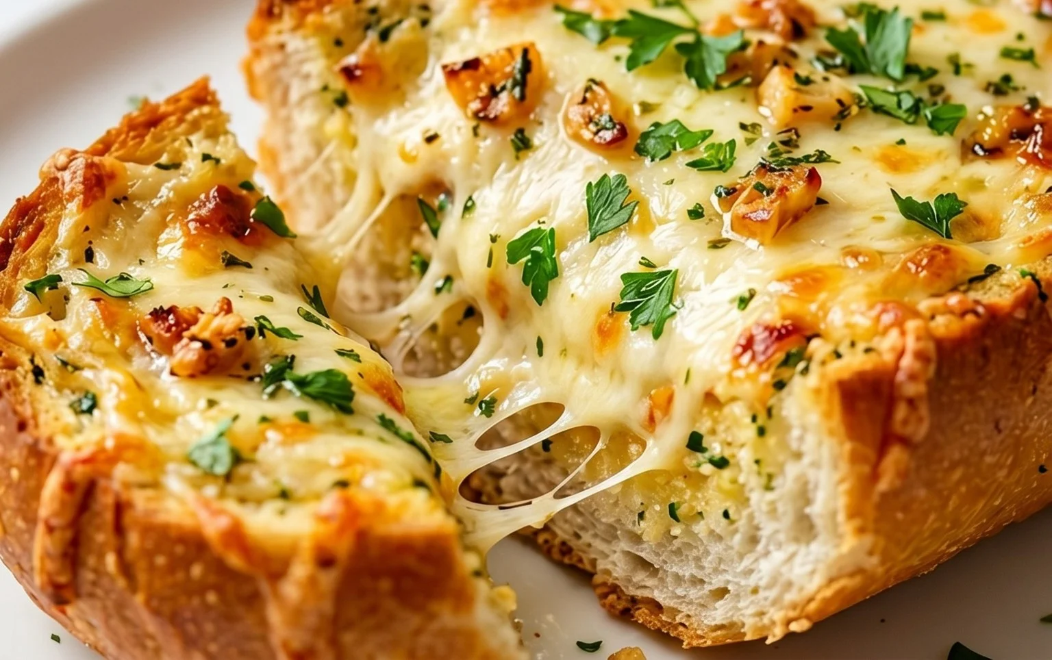 BEST CHEESY GARLIC BREAD RECIPE