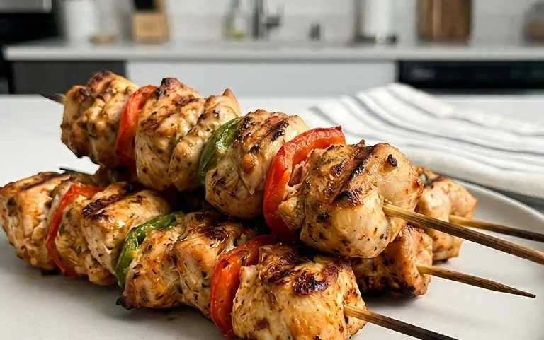 Air Fryer Chicken Skewers (VIDEO)