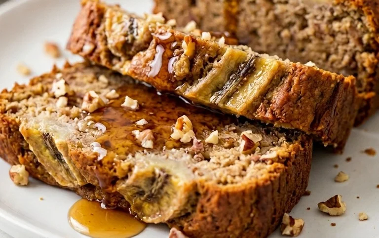 Healthy 5-Ingredient Flourless Banana Bread