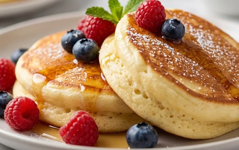 Fluffy Japanese Soufflé Pancakes