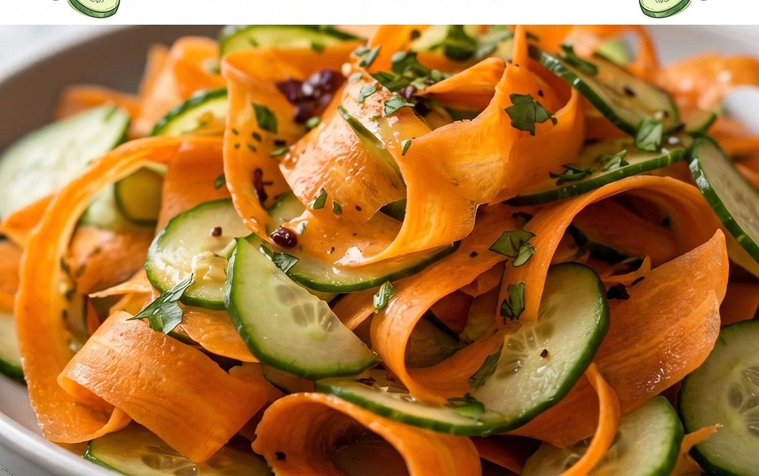 Carrot and Cucumber Ribbon Salad