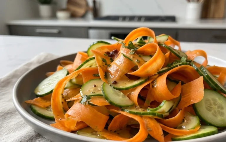 Carrot and Cucumber Ribbon Salad