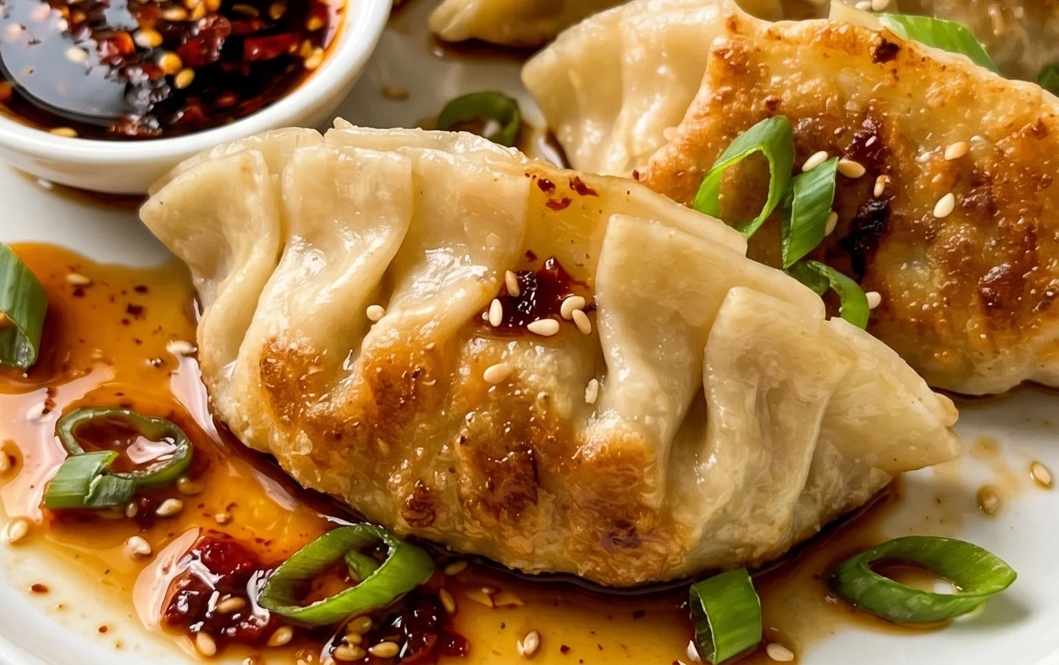 Chicken Potstickers (Pan Fried Dumplings)