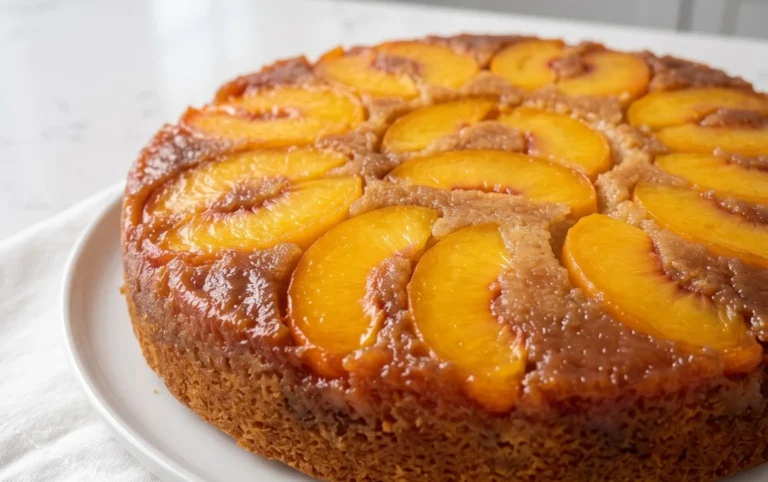 Peach Upside-Down Cake Recipe