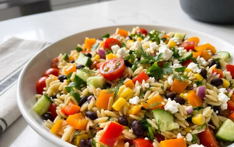 Rainbow Orzo Salad
