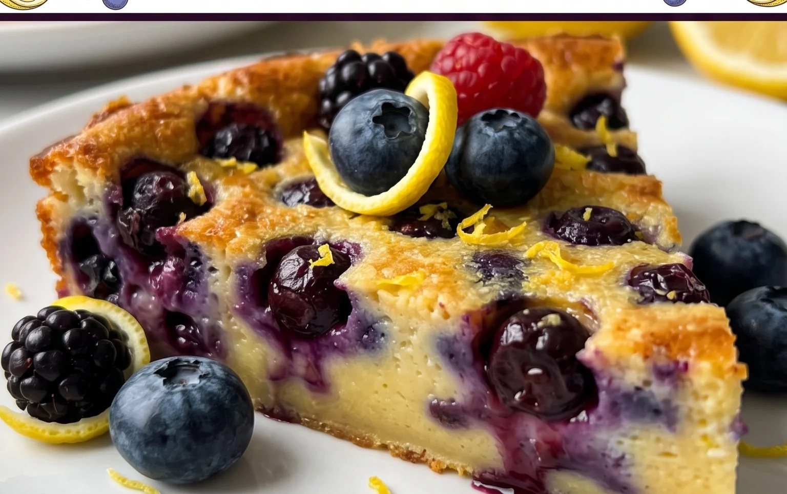 Lemon Blueberry Clafoutis