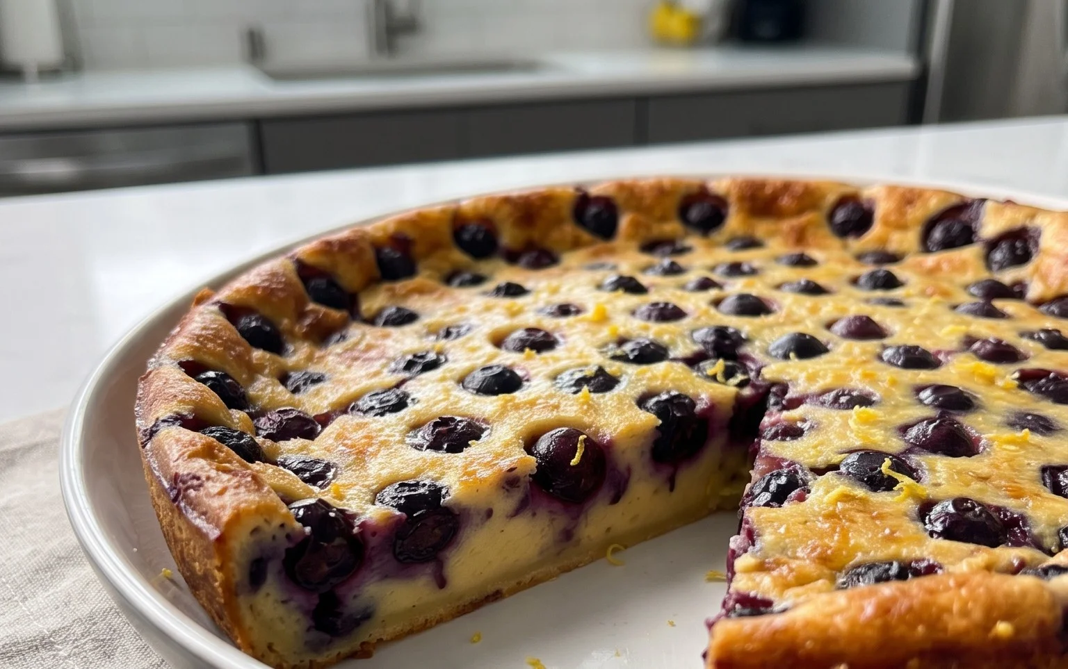 Lemon Blueberry Clafoutis