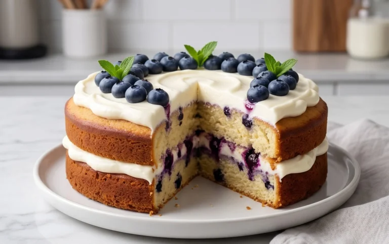 Nova Scotia Blueberry Cream Cake