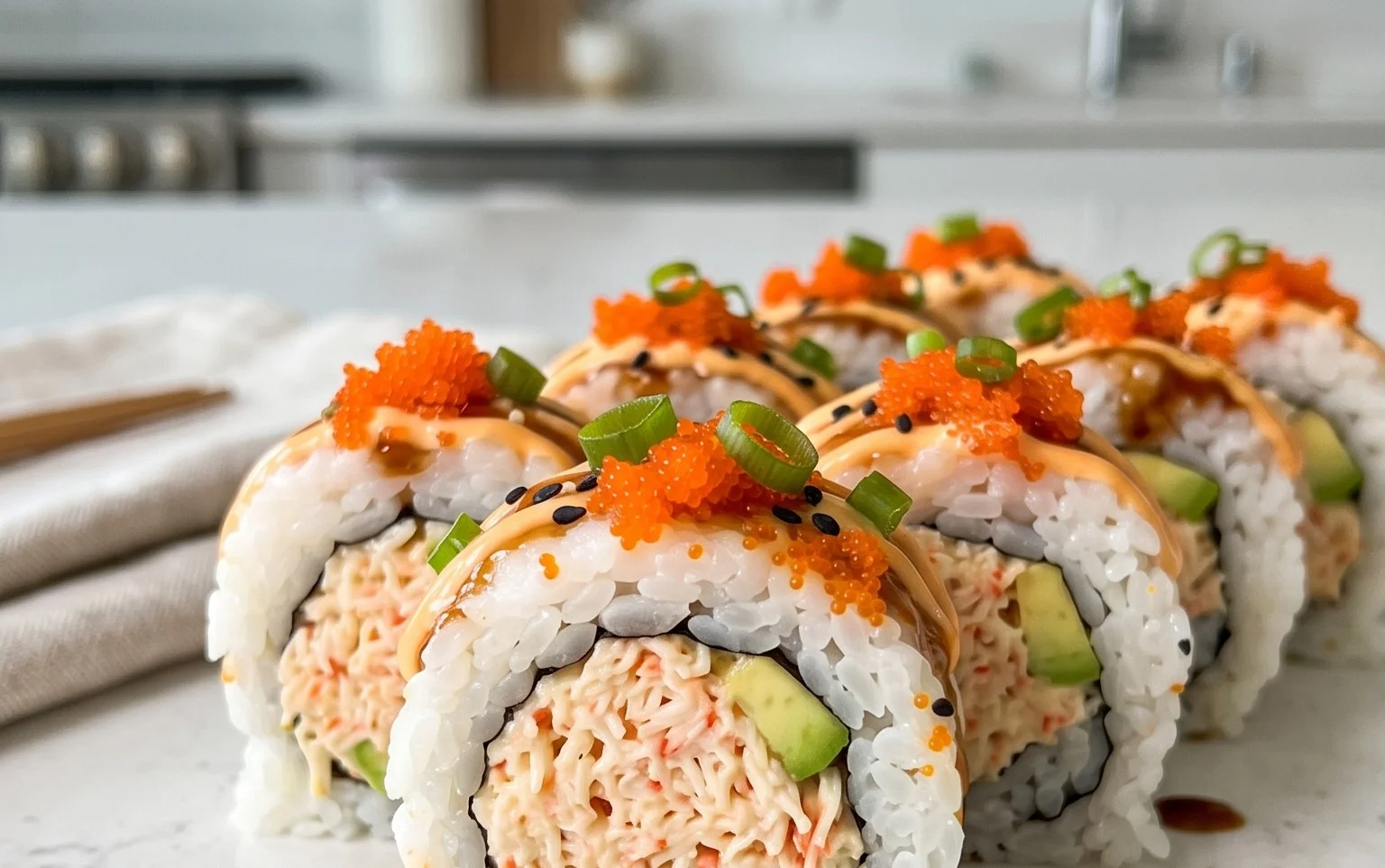 Kani Sushi (Spicy Crab Roll)