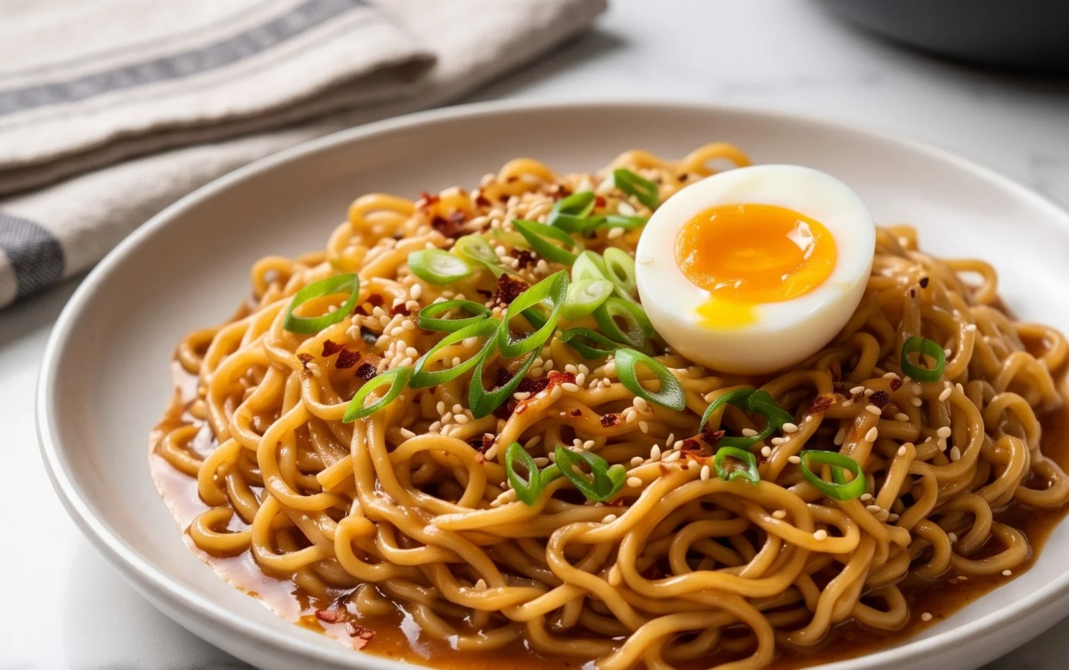 Easy Saucy Ramen Noodles