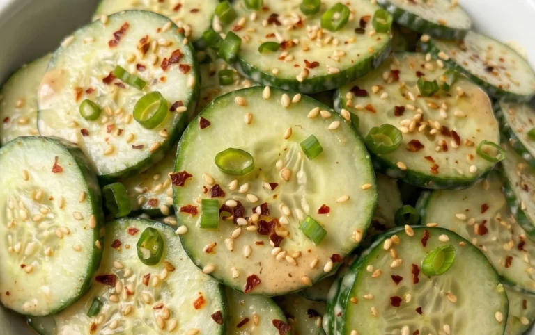 Creamy Asian Cucumber Salad Bowl