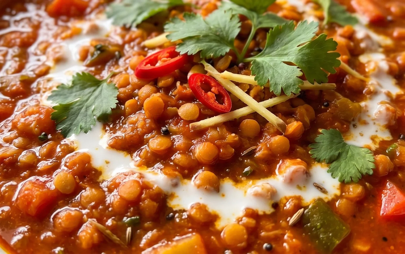 Spicy Red Lentil Curry