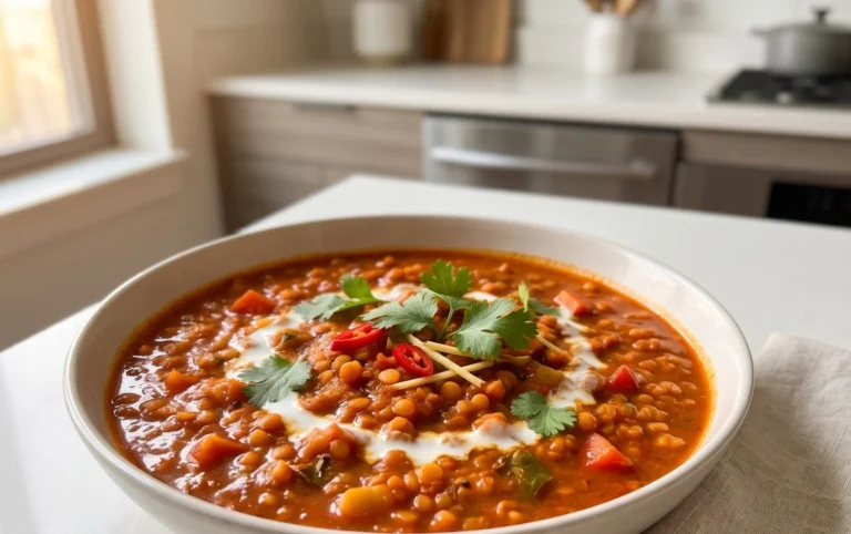 Spicy Red Lentil Curry