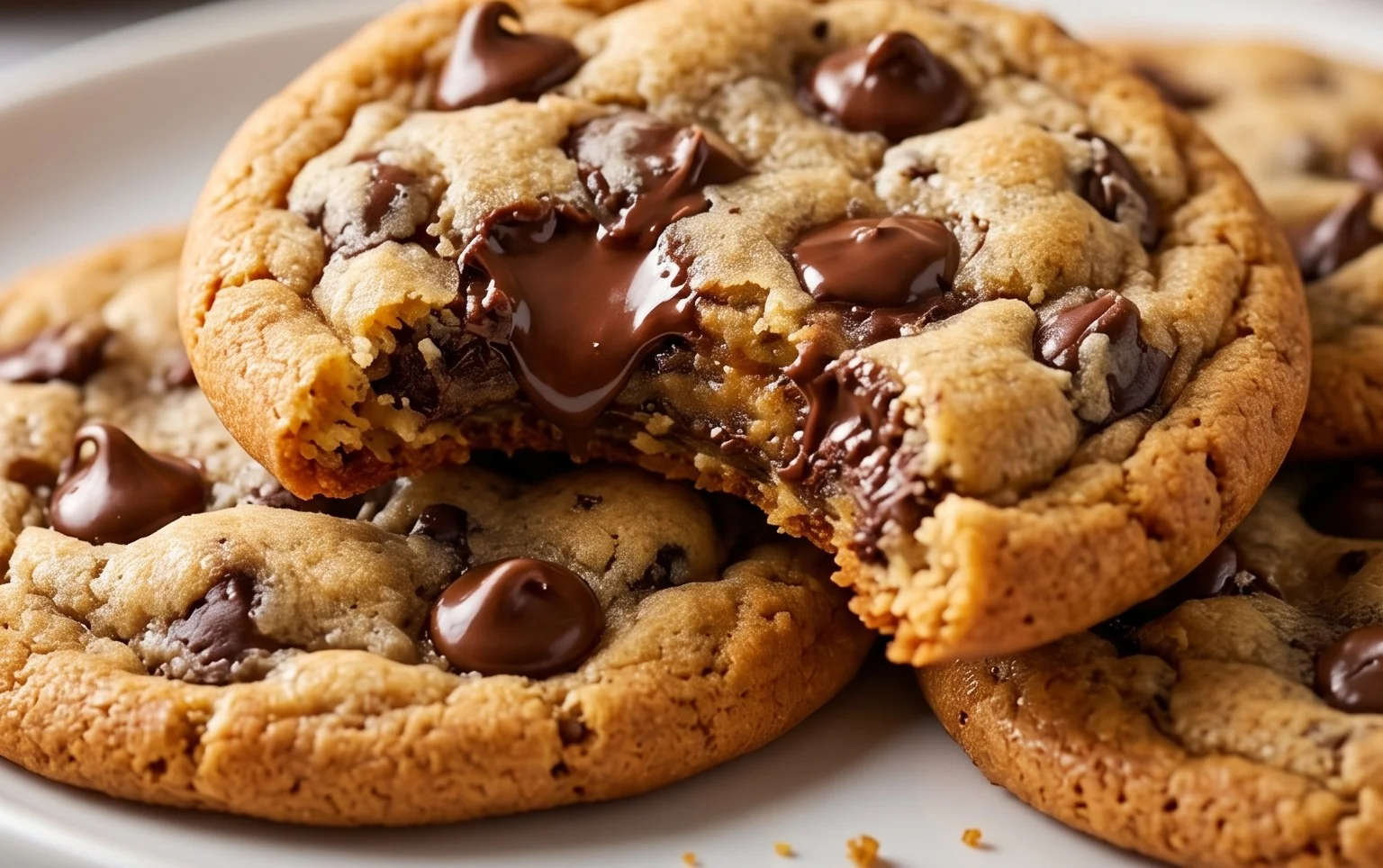 Crispy and Chewy Chocolate Chip Cookies