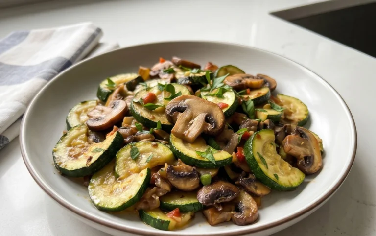 Skillet Zucchini and Mushrooms