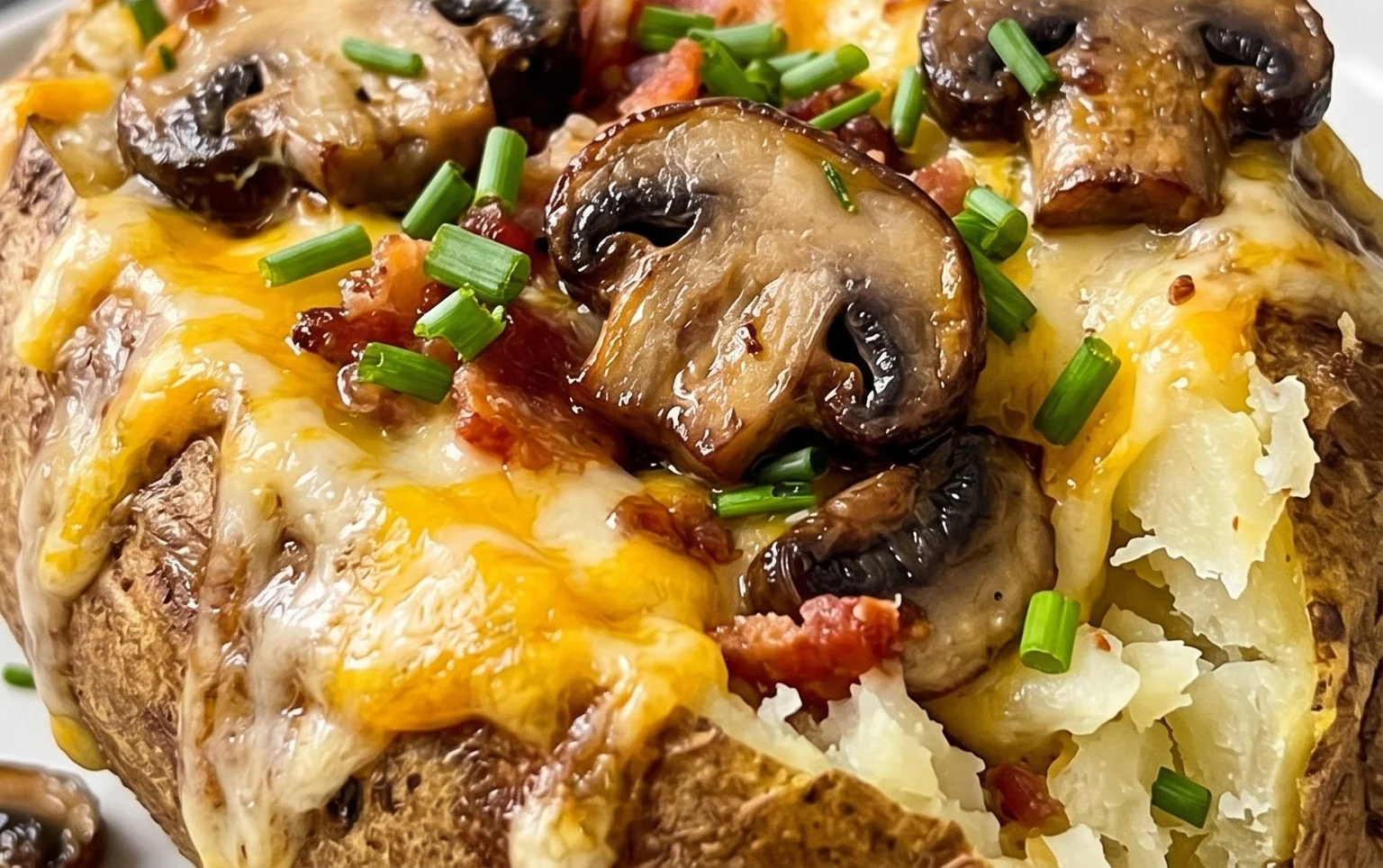 The Ultimate Stuffed Baked Potatoes with Mushrooms