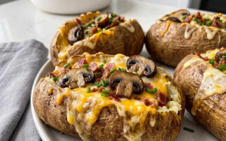 The Ultimate Stuffed Baked Potatoes with Mushrooms