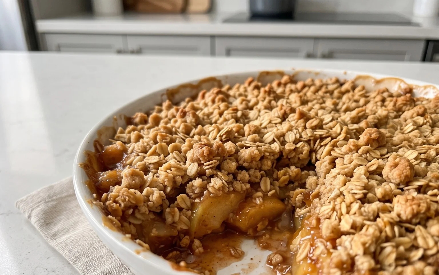 Healthy Breakfast Apple Crum extractble