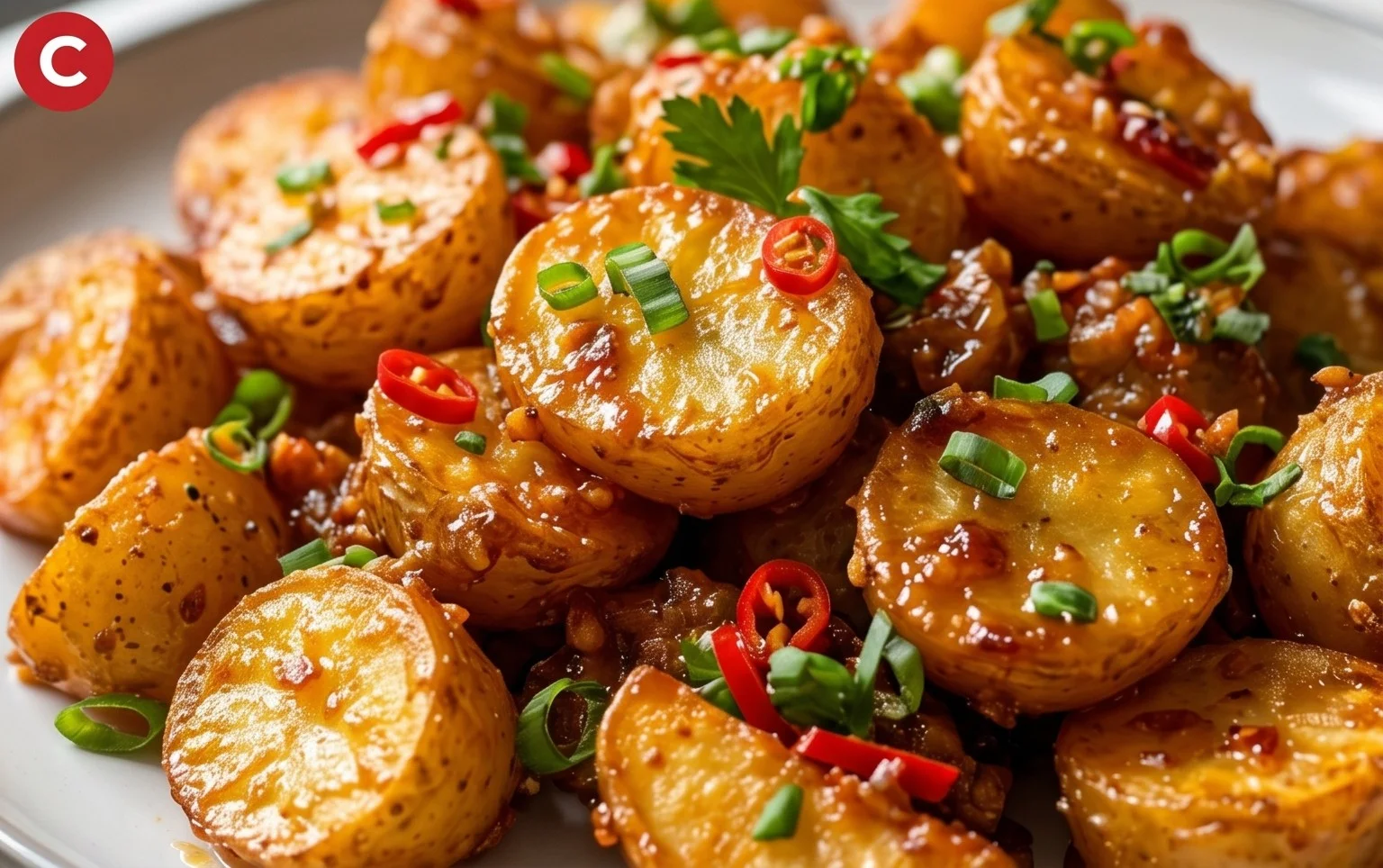 Crispy Honey Chilli Potatoes