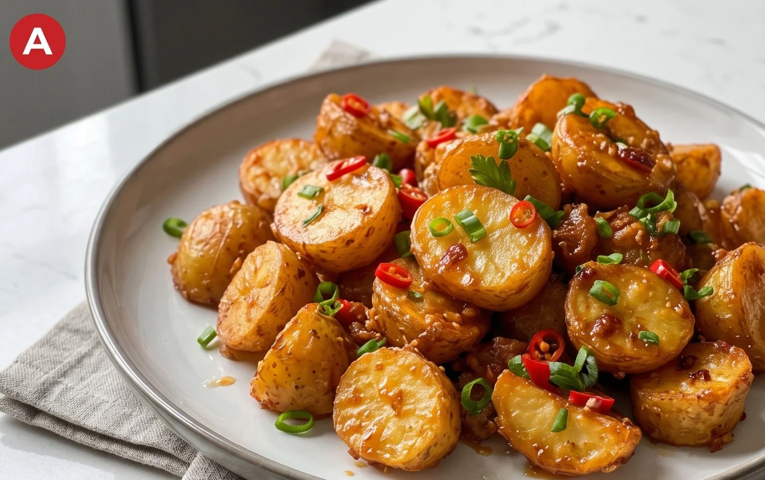 Crispy Honey Chilli Potatoes