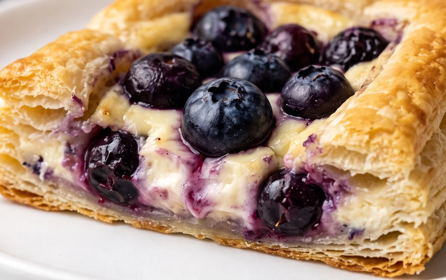 Blueberry Cream Cheese Puff Pastry