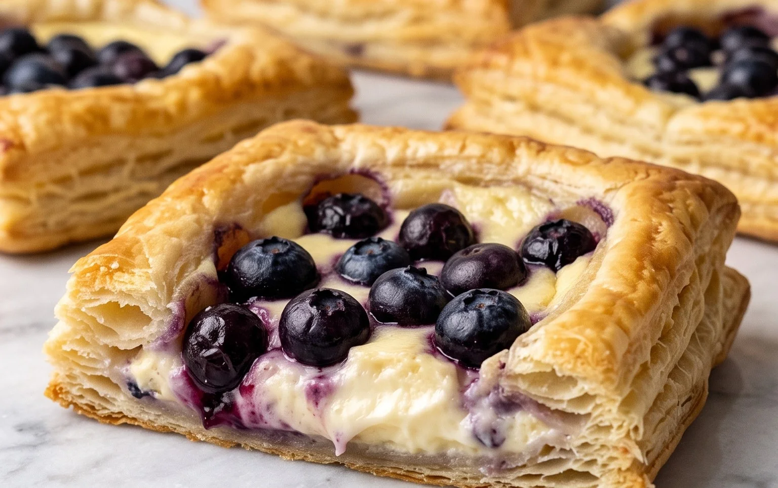 Blueberry Cream Cheese Puff Pastry