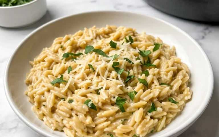 Creamy Garlic Parmesan Orzo