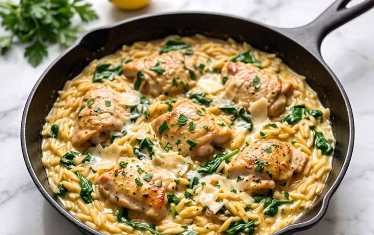 Chicken Orzo (30-Minutes, One-Pan)