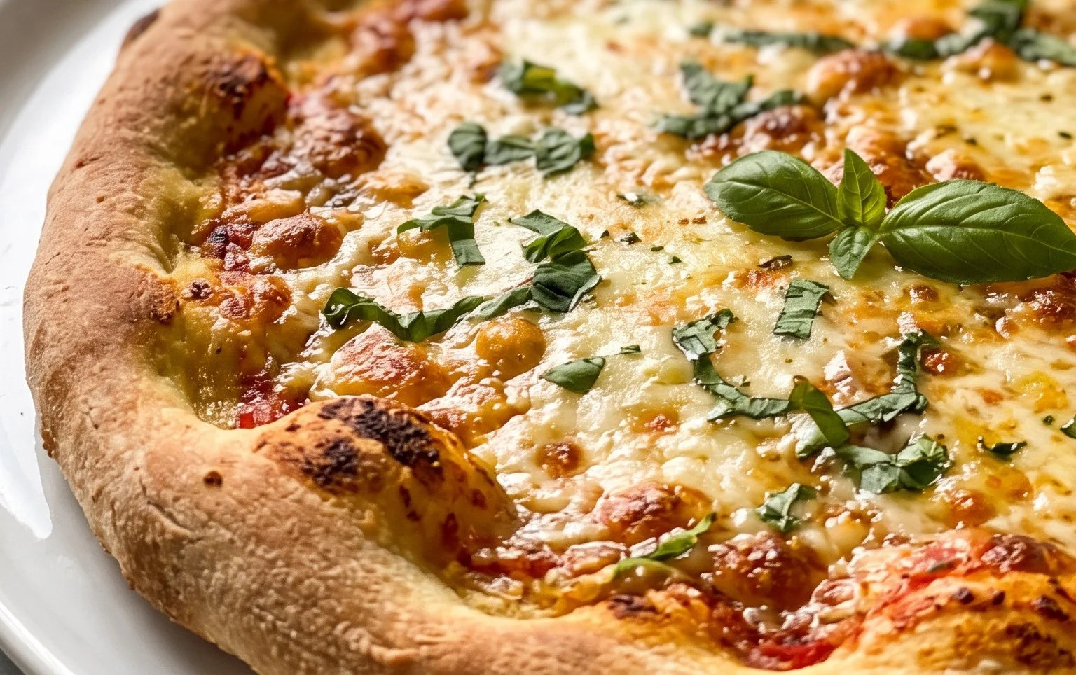 buttery garlic pizza