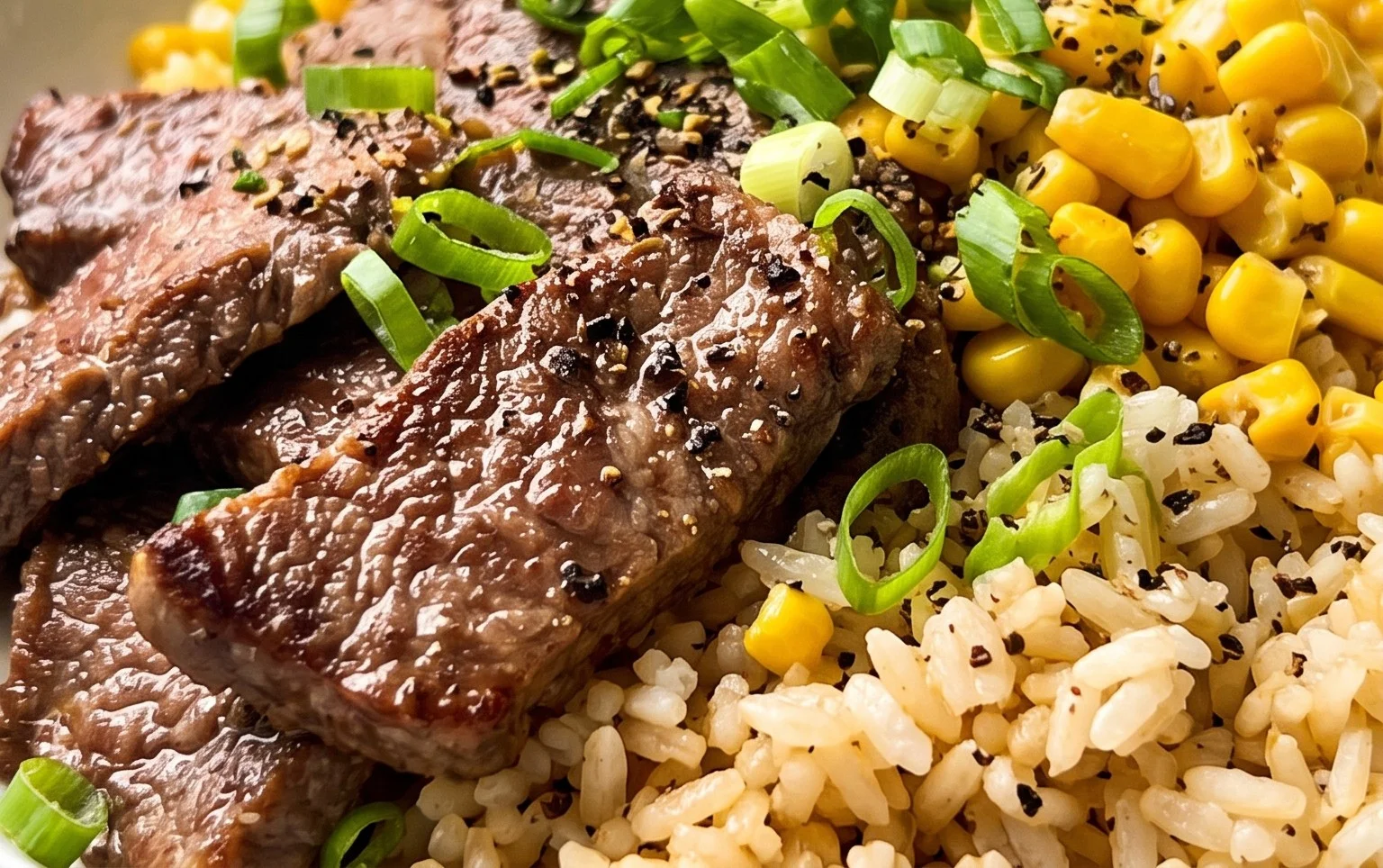 Beef Pepper Rice Bowl is a delicious meal option.