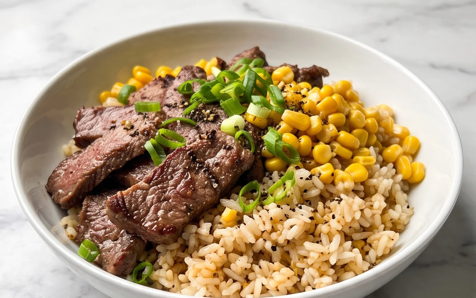 Beef Pepper Rice Bowl is a delicious meal option.