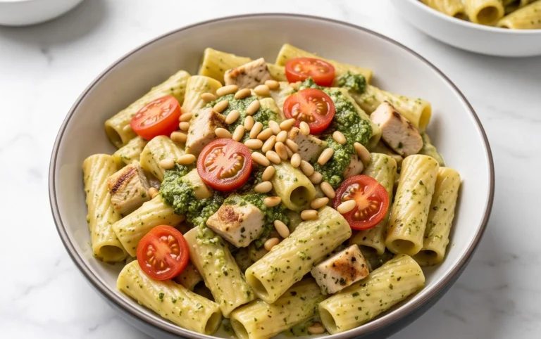 Creamy Chicken Pesto Pasta
