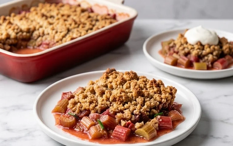 Easy Rhubarb Crisp