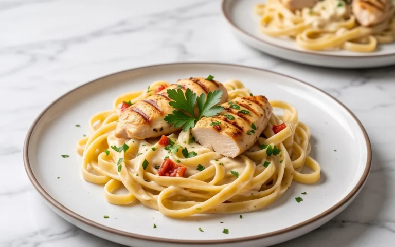 Low Calorie Chicken Alfredo