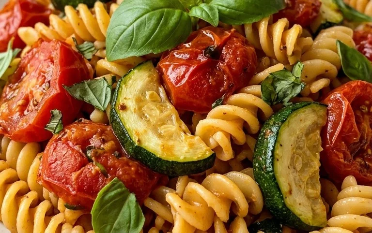 Healthy Tomato Zucchini Pasta