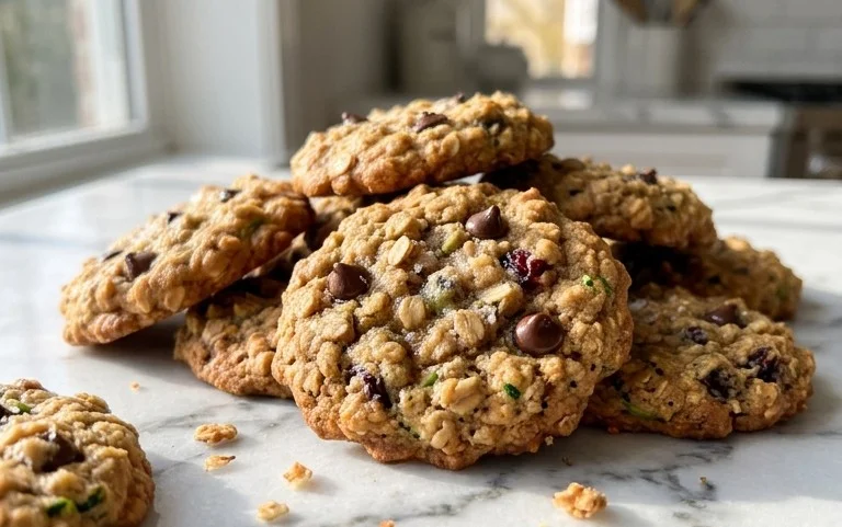 Healthy Zucchini Oatmeal Cookies