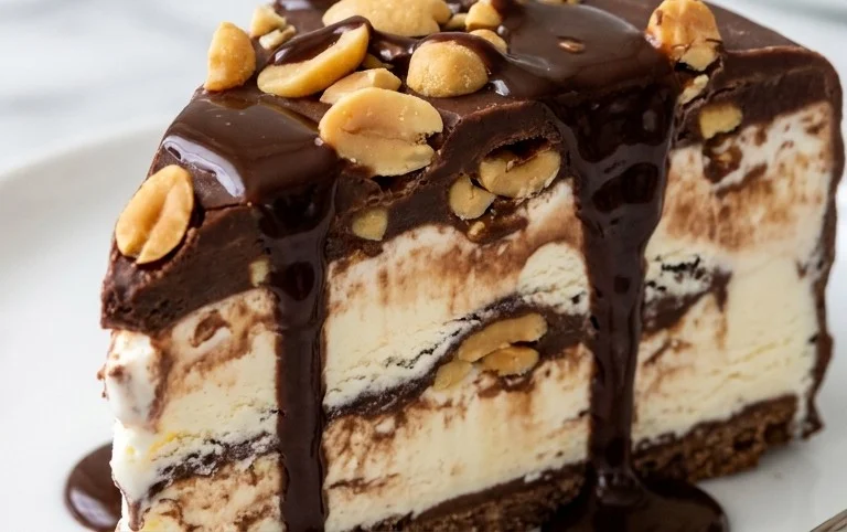 Buster Bar Ice Cream Cake