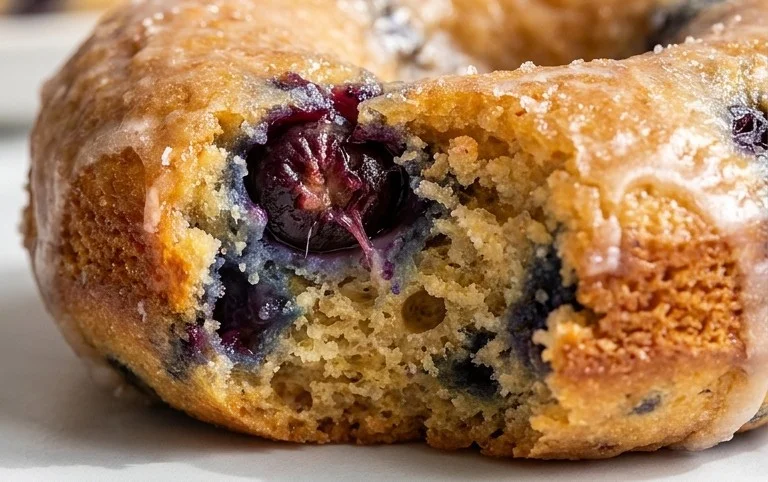 Blueberry Cake Donuts